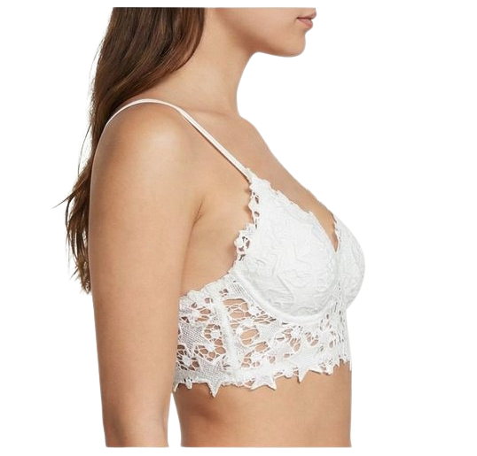 Women’s Floral Lace Bralette – Soft Padded Stylish Crop Bra (Multiple Colors Available)